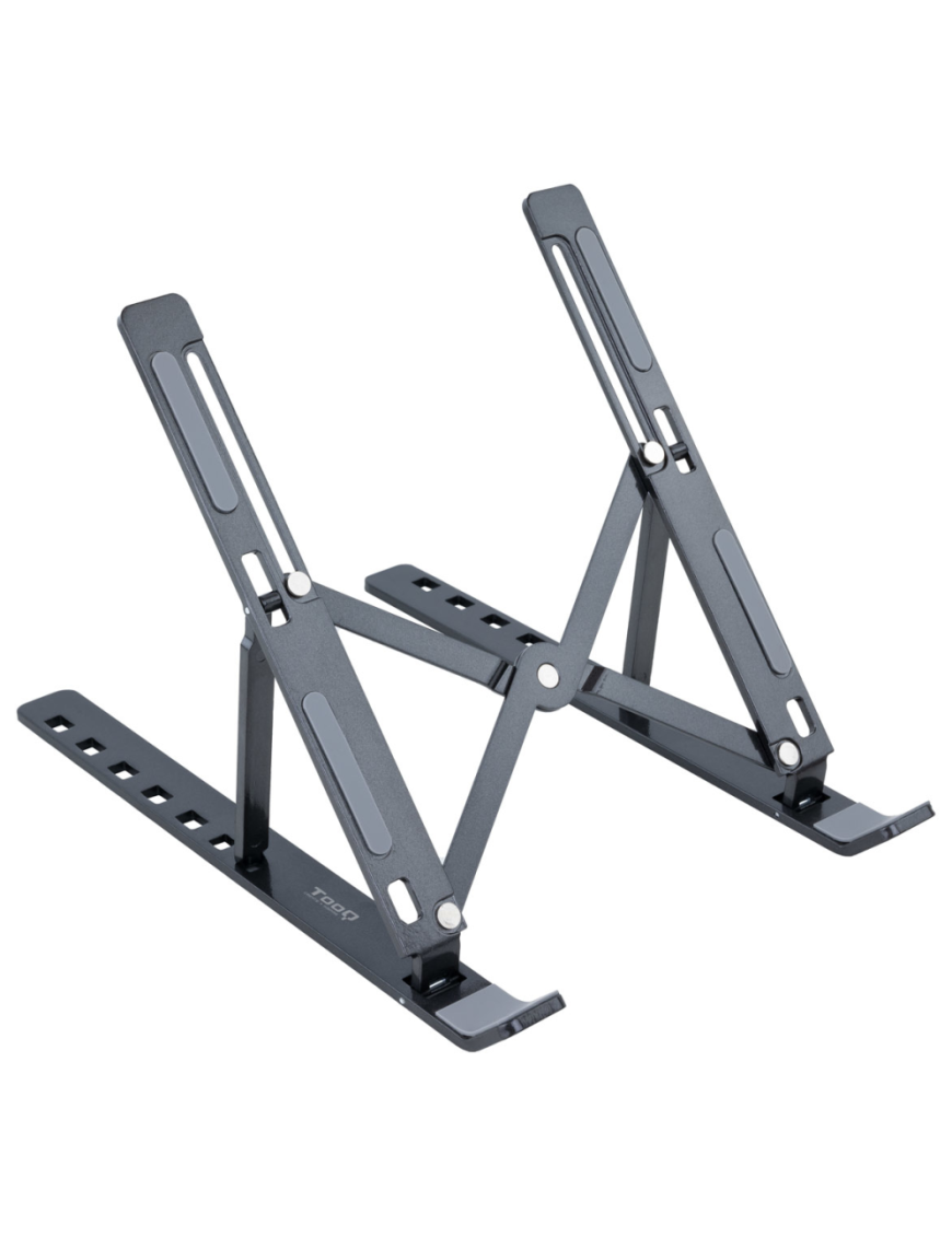 TooQ Soporte Elevador para Portátiles, Tablets, Móviles y Libros, Gris Oscuro