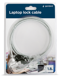 Gembird LK-K-01 cable antirrobo Plata 1,8 m