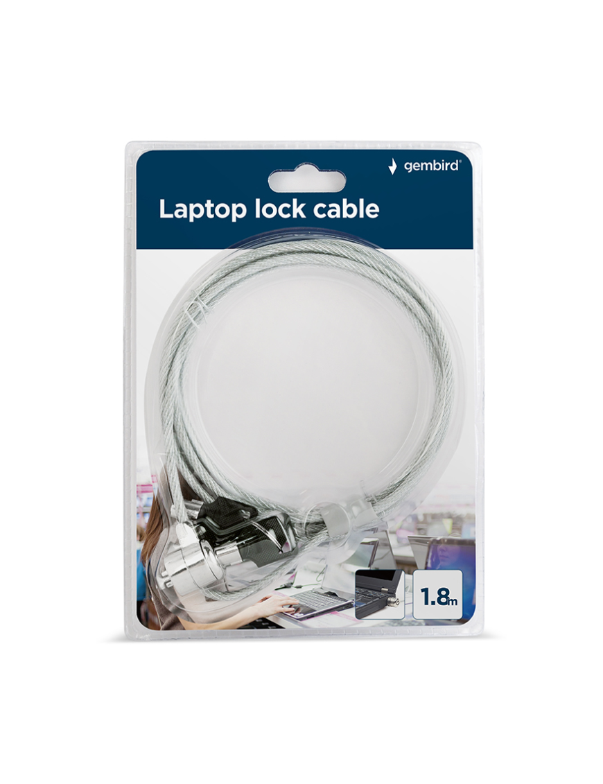Gembird LK-K-01 cable antirrobo Plata 1,8 m