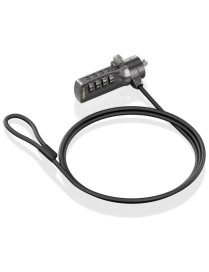 AISENS ASLK-D40N03-BK cable antirrobo Negro 1,5 m