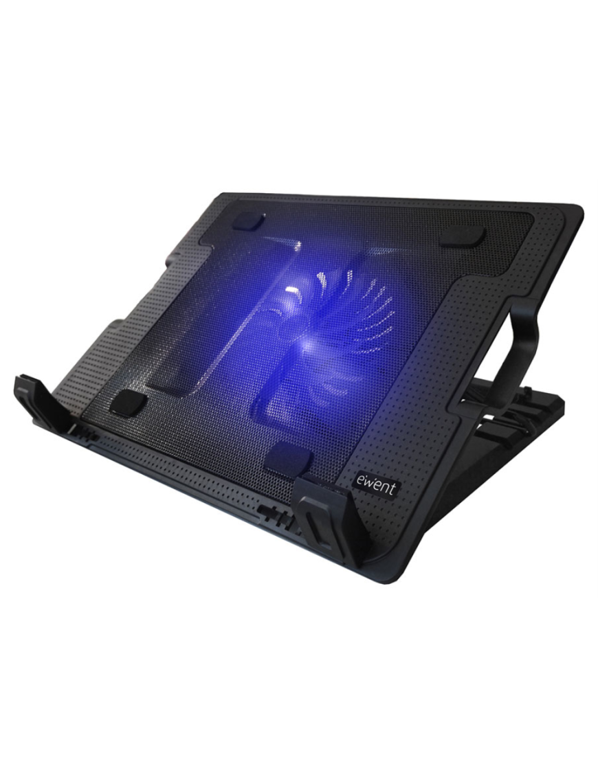 Ewent EW1258 almohadilla fría 43,2 cm (17") 1000 RPM Negro