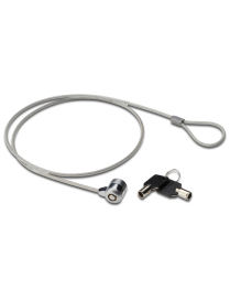 Ewent EW1242 cable antirrobo Negro, Acero inoxidable 1,5 m
