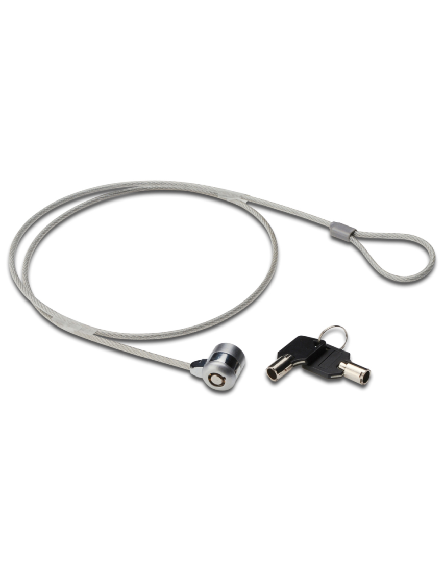Ewent EW1242 cable antirrobo Negro, Acero inoxidable 1,5 m