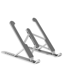 AISENS Soporte De Sobremesa Ajustable Para Portatil / Tablet, Plata