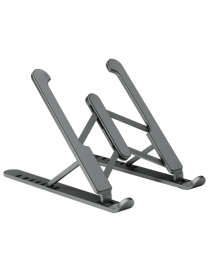 AISENS Soporte De Sobremesa Ajustable Para Portatil / Tablet, Gris Oscuro
