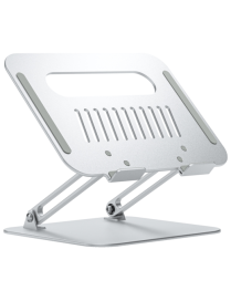 AISENS Soporte de Sobremesa XL 10-17 Ajustable para Portatil / Tablet, Plata