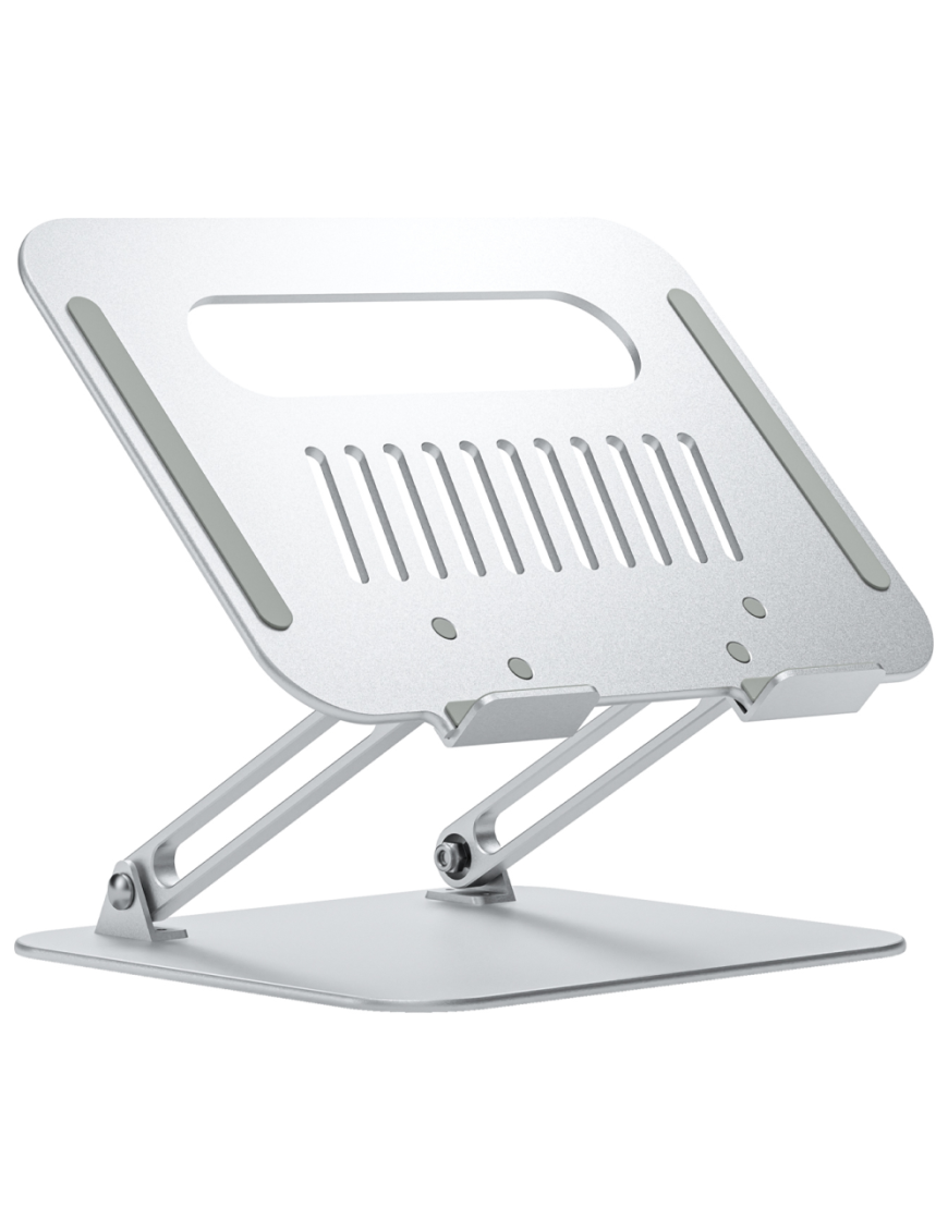 AISENS Soporte de Sobremesa XL 10-17 Ajustable para Portatil / Tablet, Plata