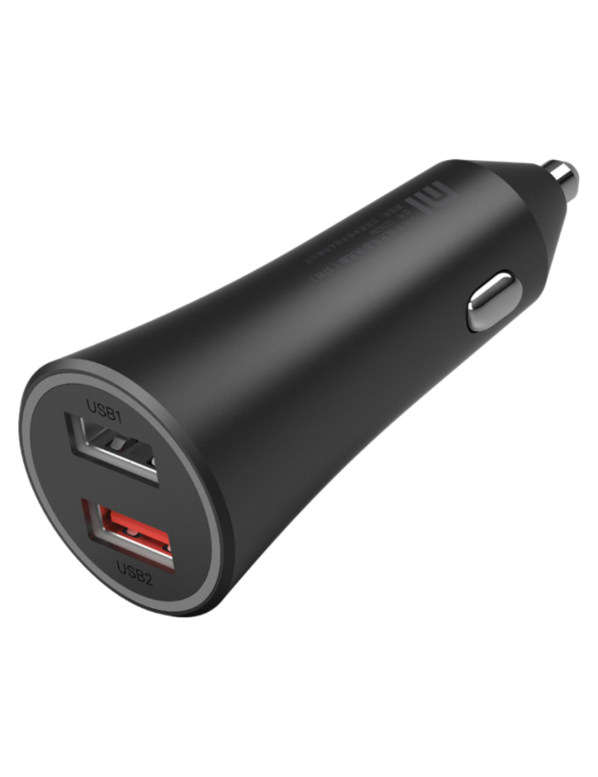 Xiaomi Mi 37W Dual-Port Car Charger Universal Negro Encendedor de cigarrillos Auto