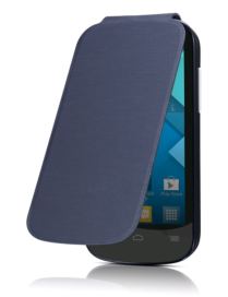 Alcatel F-GCGB27B0A10C1-A1 funda para teléfono móvil Libro Negro, Azul