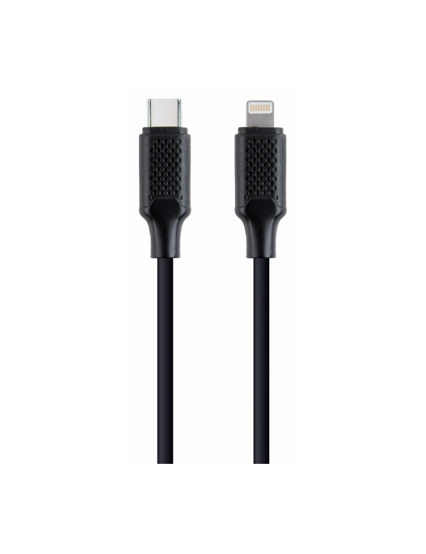 Gembird CC-USB2-CM8PM-1.5M cable de conector Lightning 1,5 m Negro