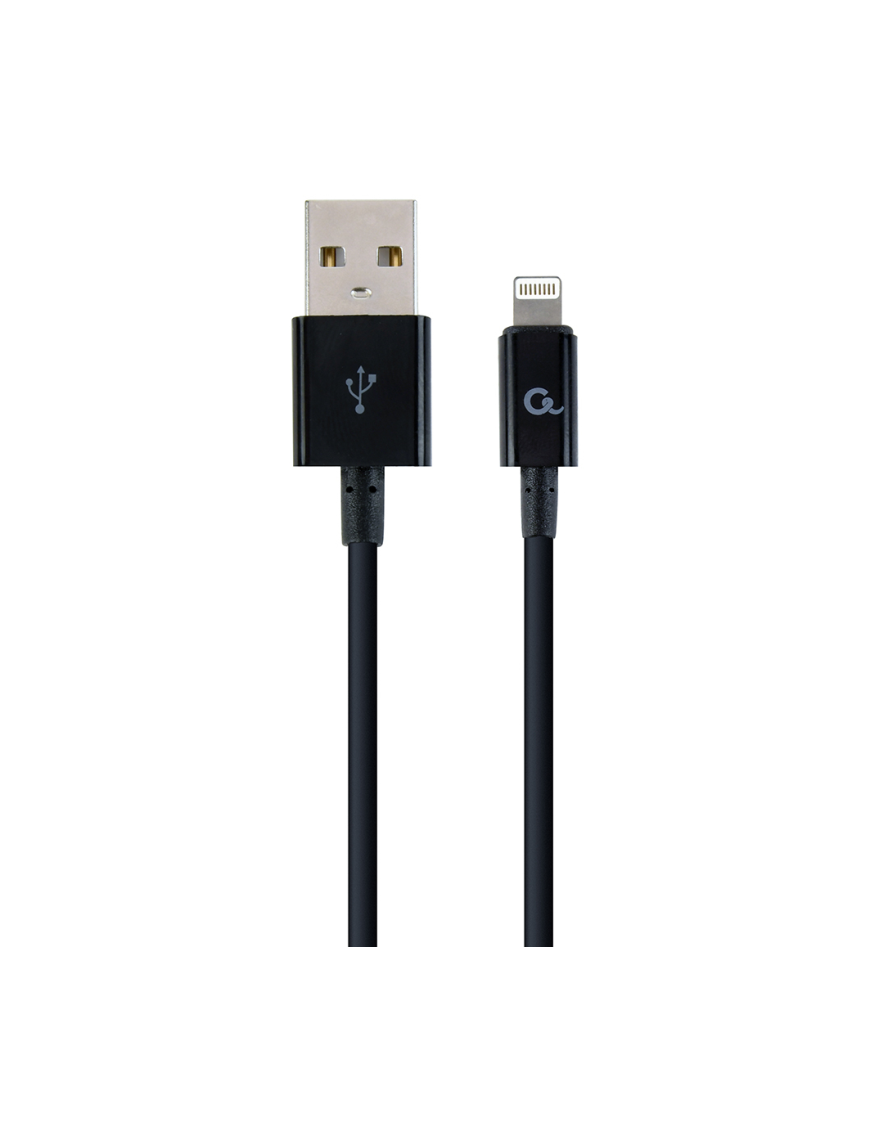 Cablexpert CC-USB2P-AMLM-1M cable de conector Lightning Negro