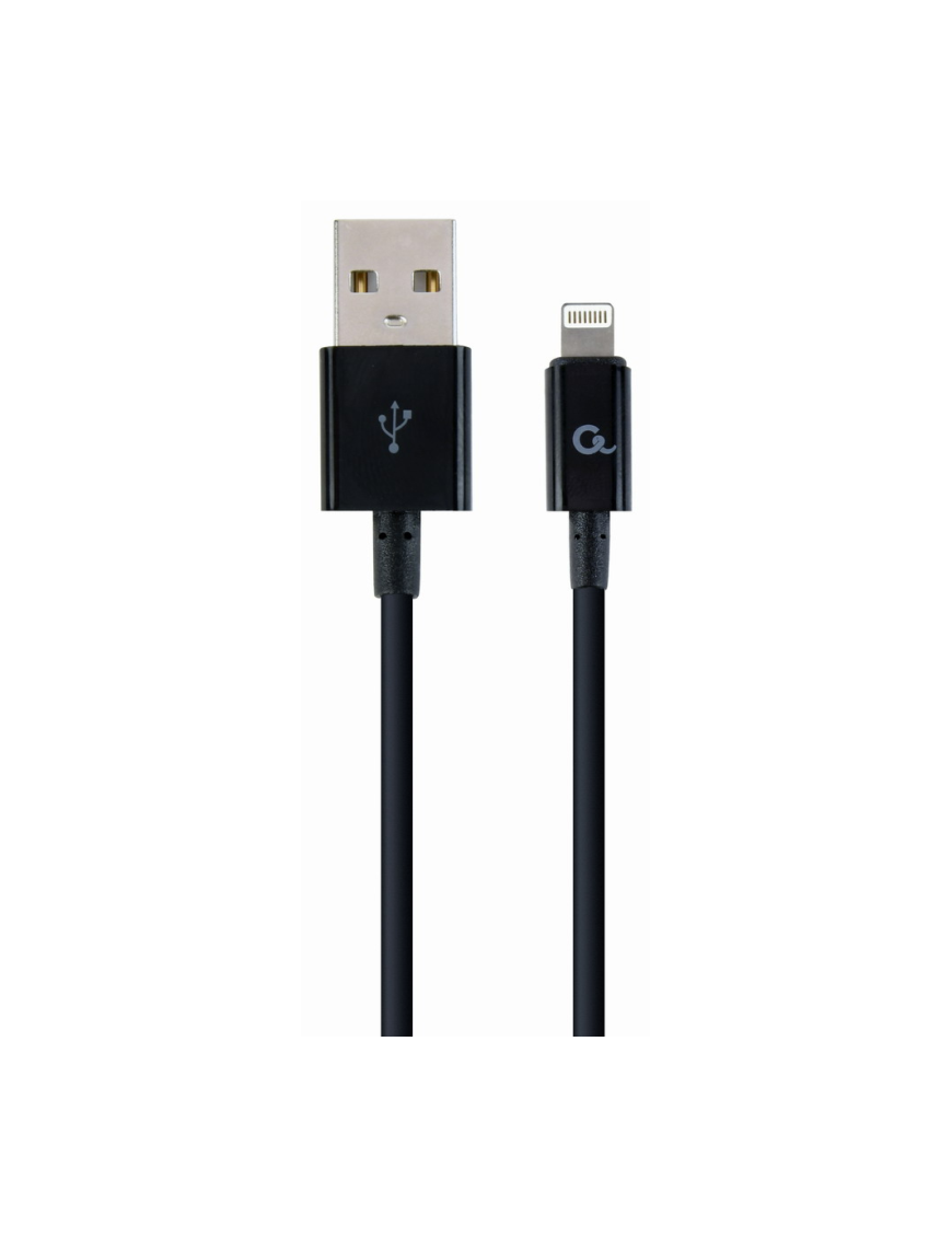 Cablexpert CC-USB2P-AMLM-2M cable de conector Lightning Negro