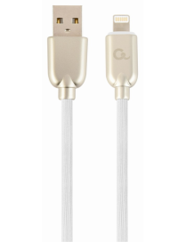 Cablexpert CC-USB2R-AMLM-1M-W cable de conector Lightning Blanco