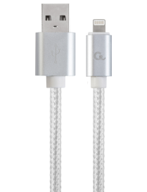 Gembird CCB-MUSB2B-AMLM-6-S cable de conector Lightning 1,8 m Plata
