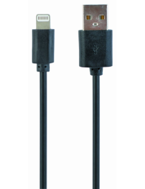 Gembird CC-USB2-AMLM-1M cable de conector Lightning Negro
