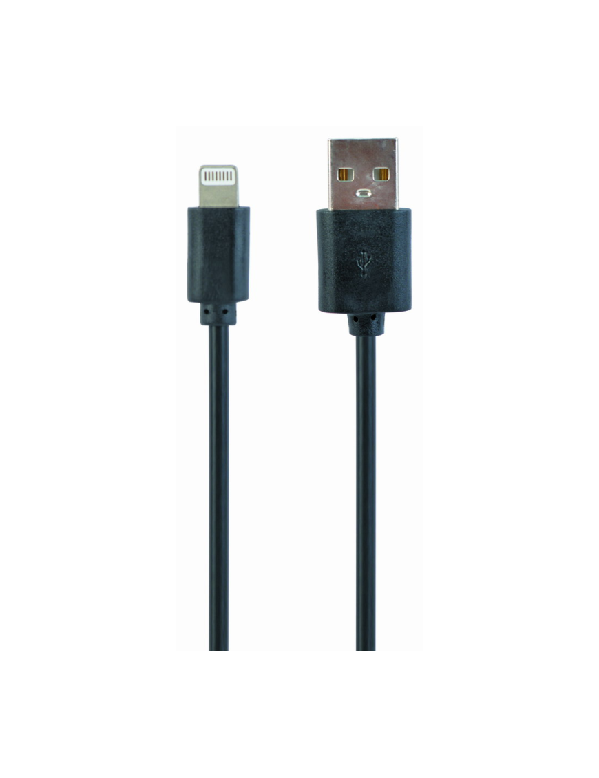 Gembird CC-USB2-AMLM-1M cable de conector Lightning Negro