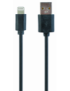 Gembird CC-USB2-AMLM-1M cable de conector Lightning Negro