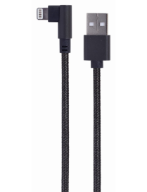 Gembird CC-USB2-AMLML-0.2M cable de conector Lightning 0,2 m Negro