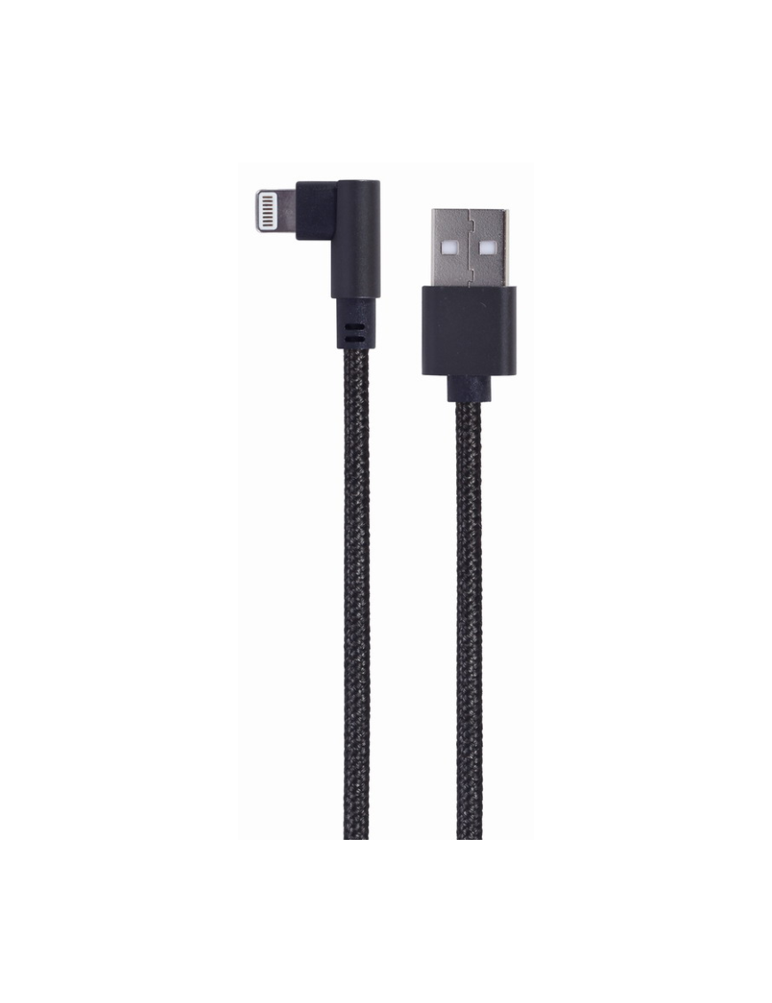 Gembird CC-USB2-AMLML-0.2M cable de conector Lightning 0,2 m Negro