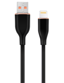 Gembird GMB Audio CC-USB2S-AM8PM-1.5M-BK cable de conector Lightning 1,5 m Negro
