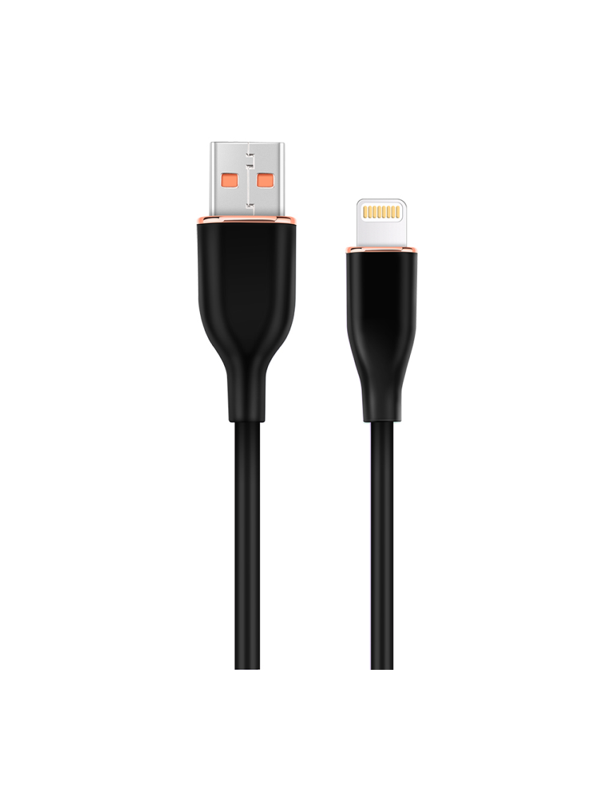 Gembird GMB Audio CC-USB2S-AM8PM-1.5M-BK cable de conector Lightning 1,5 m Negro