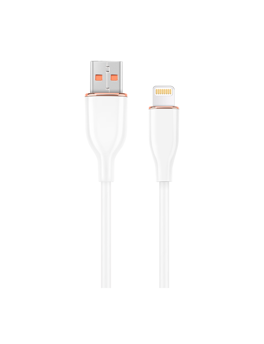 Gembird CC-USB2S-AM8PM-1.5M-W cable de conector Lightning 1,5 m Blanco