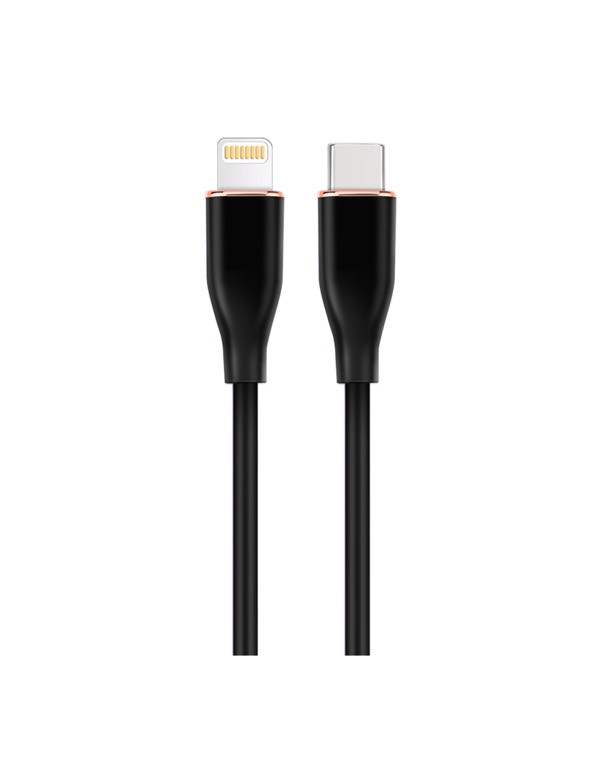 Gembird GMB Audio CC-USB2S-CM8PM-1.5M-BK cable de conector Lightning 1,5 m Negro