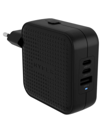 HYPER HJ1003BKWWGL cargador de dispositivo móvil Portátil, Smartphone, Tableta Negro Corriente alterna Carga rápida Interior