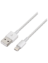 AISENS A102-0036 cable de conector Lightning 2 m Blanco