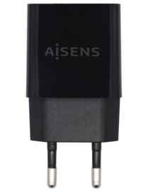 AISENS Cargador USB 10W Alta Eficiencia, 5V/2A, Negro