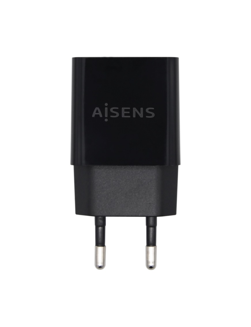 AISENS Cargador USB 10W Alta Eficiencia, 5V/2A, Negro