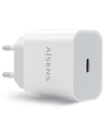 AISENS Cargador USB-C P?3.0 1 Puerto 1x USB-C 20 W, Blanco