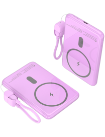 Leotec Power Bank inalámbrico 5000mAh 20W Rosa