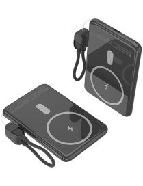 Leotec Power Bank inalámbrico 5000mAh 20W Negro