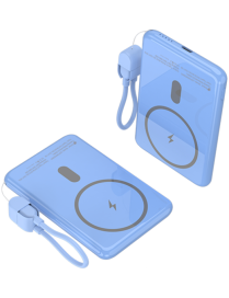 Leotec Power Bank inalámbrico 5000mAh 20W Azul