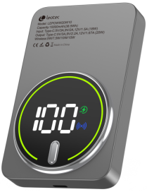 Leotec Power Bank inalámbrico 10000mAh 20W Gris