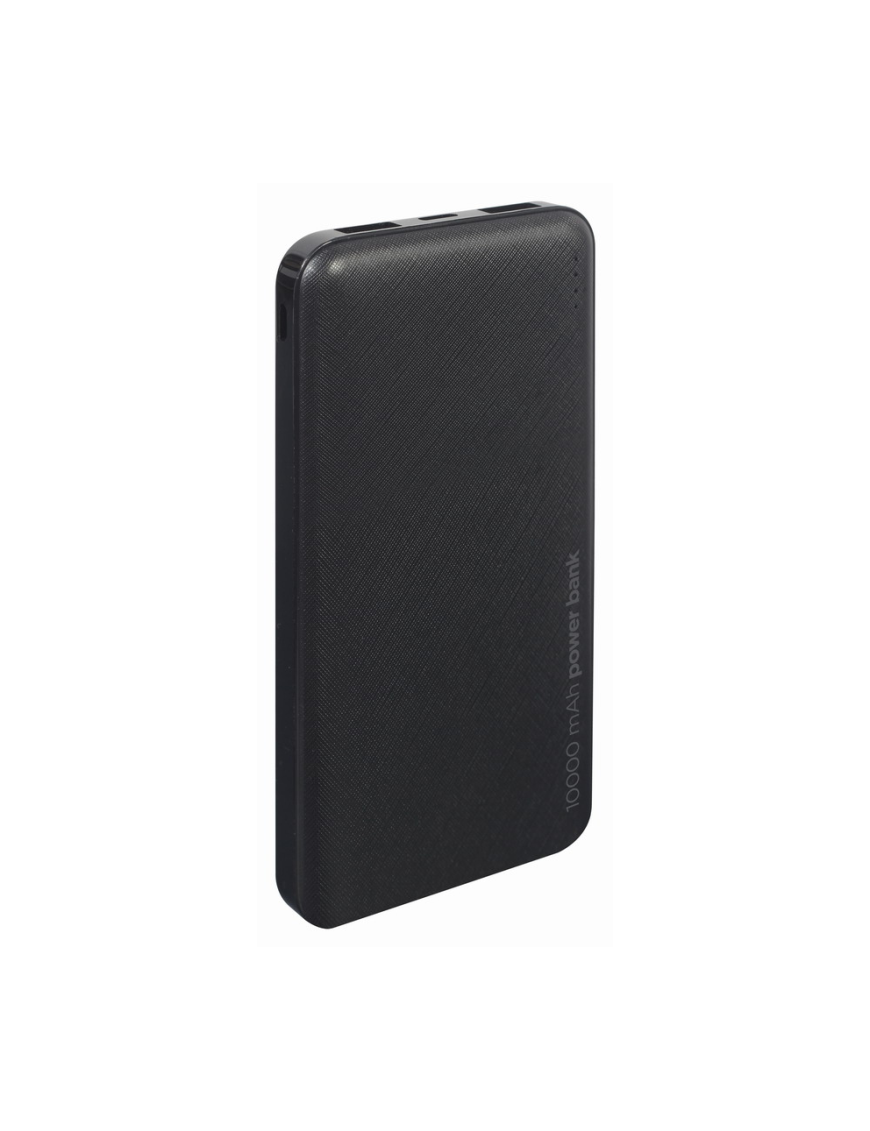 Gembird PB10-02 batería externa Polímero de litio 10000 mAh Negro