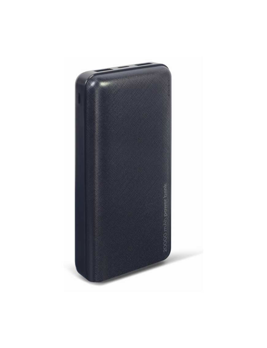 Gembird PB20-02 batería externa Polímero de litio 20000 mAh Negro