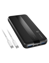 NATEC TREVI SLIM Q V2 Polímero de litio 10000 mAh Negro