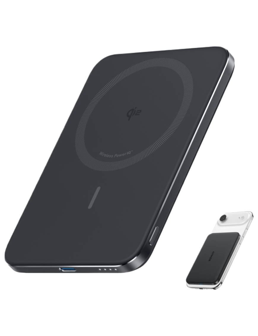 Anker A1665 5000 mAh Cargador inalámbrico Negro