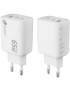 Leotec CARGADOR UNIVERSAL 65W GAN ULTRA SLIM 2 USB C PD+1 USB A BLANCO