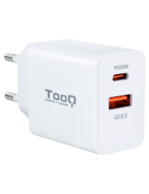 TooQ TQWC-2SC04WT cargador de dispositivo móvil Universal Blanco Corriente alterna Carga rápida Interior
