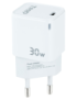 TooQ Cargador de Pared GAN USB-C/PD 30W, Blanco