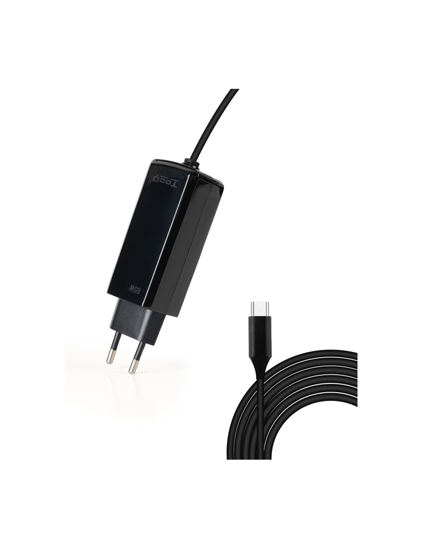 TooQ TQLC-USBCGAN65PD-C cargador de dispositivo móvil Portátil, Universal Corriente alterna Interior