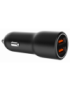 Gembird TA-UC-A2QC36-CAR-01 cargador de dispositivo móvil Teléfono móvil, Smartphone Negro Encendedor de cigarrillos Carga