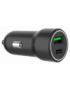 Gembird TA-UC-A2PDQC20-CAR-01 cargador de dispositivo móvil Universal Negro Encendedor de cigarrillos Carga rápida Auto