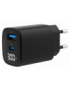 Gembird TA-UC-PDQC30LCD-BK-01 cargador de dispositivo móvil Smartphone, Reloj inteligente, Tableta Negro Corriente alterna Carga