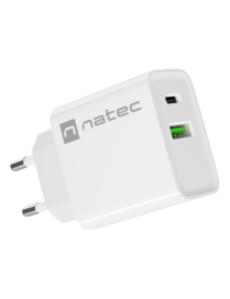 NATEC RIBERA Universal Blanco Corriente alterna Carga rápida Interior
