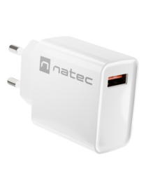 NATEC RIBERA Universal Blanco Corriente alterna Carga rápida Interior