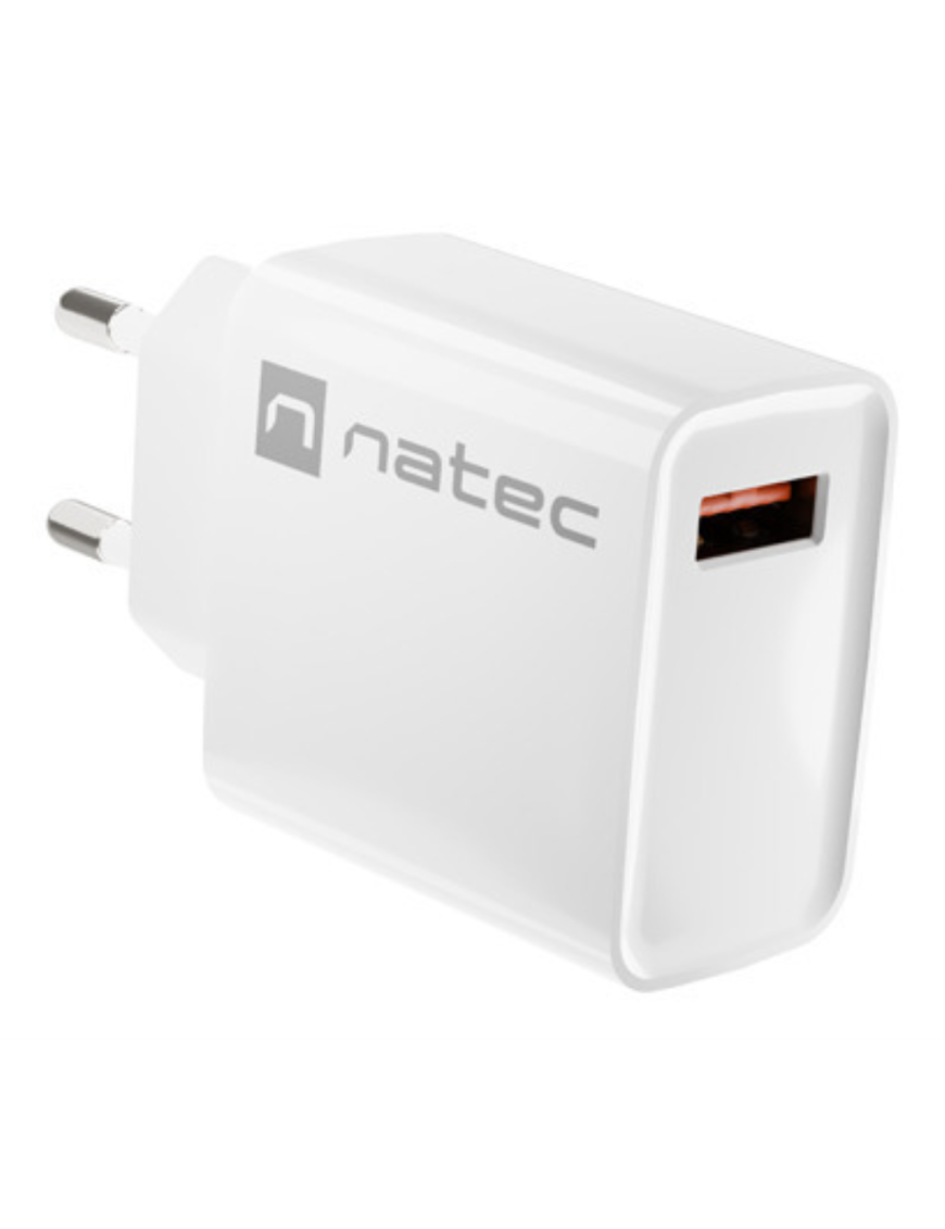 NATEC RIBERA Universal Blanco Corriente alterna Carga rápida Interior
